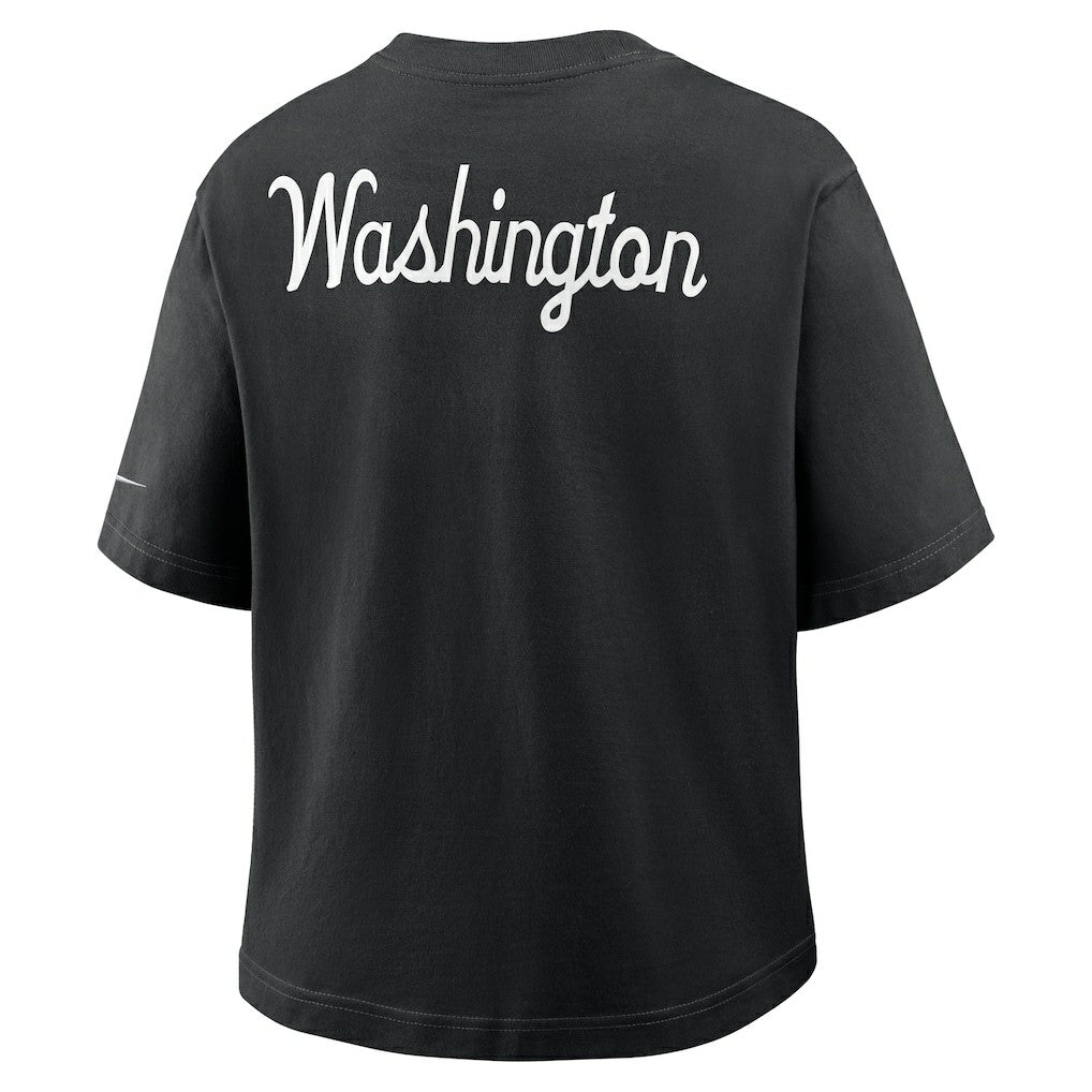 Nike Washington Commanders Women's Rewind Pocket Boxy T-Shirt Black