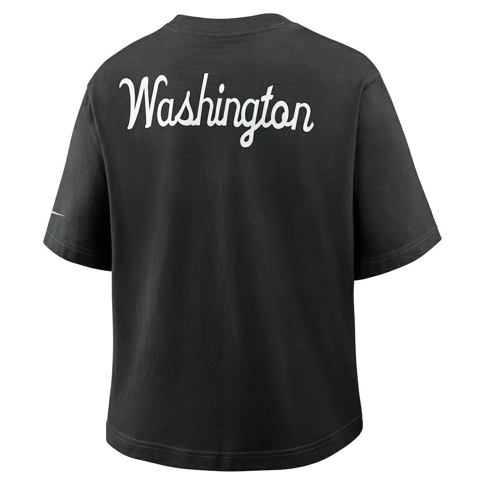 Nike Washington Commanders Women's Rewind Pocket Boxy T-Shirt Black
