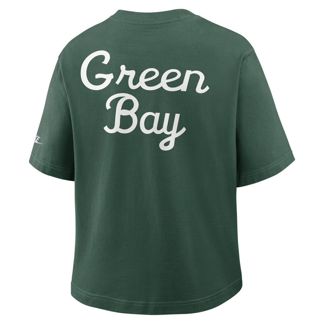 Nike Green Bay Packers Women's Rewind Pocket Boxy T-Shirt Green