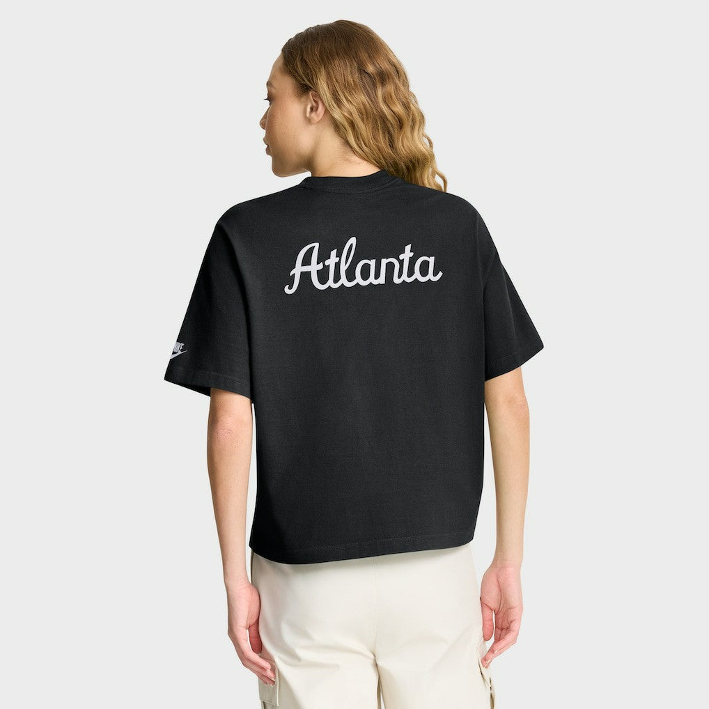Nike Atlanta Falcons Women's Rewind Pocket Boxy T-Shirt Black