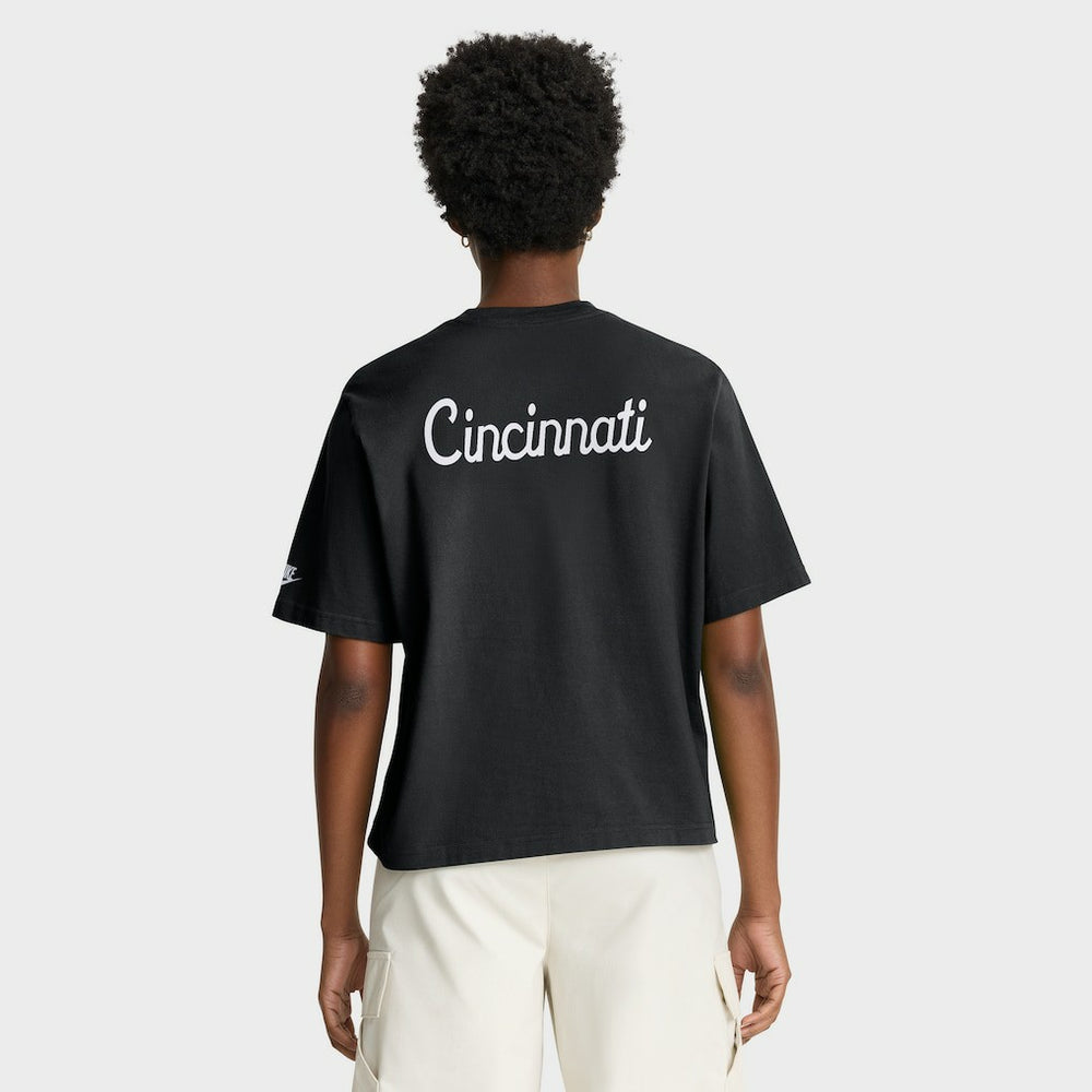 Nike Cincinnati Bengals Women's Rewind Pocket Boxy T-Shirt Black