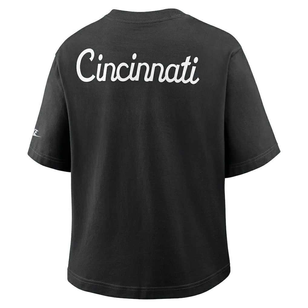 Nike Cincinnati Bengals Women's Rewind Pocket Boxy T-Shirt Black