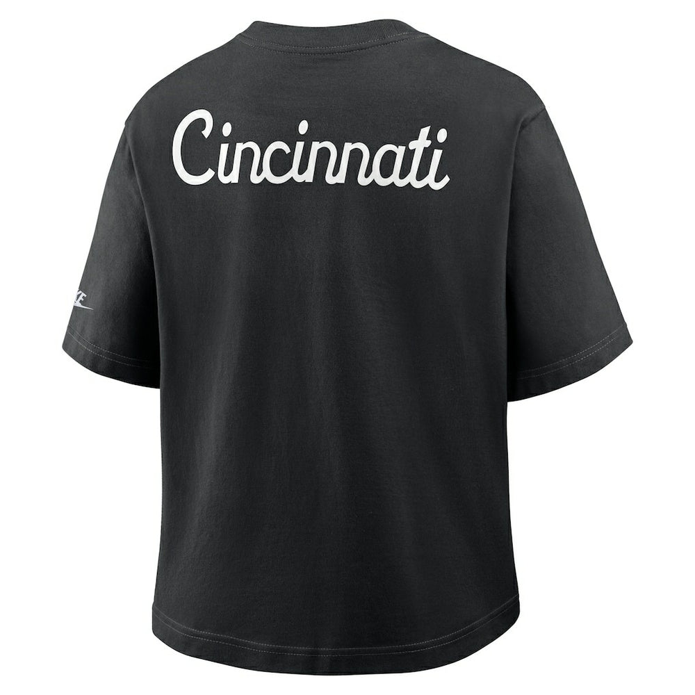 Nike Cincinnati Bengals Women's Rewind Pocket Boxy T-Shirt Black