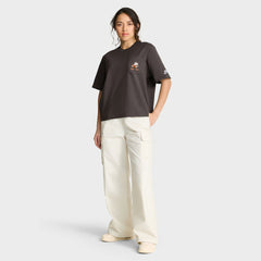 Nike Cleveland Browns Women's Rewind Pocket Boxy T-Shirt Brown
