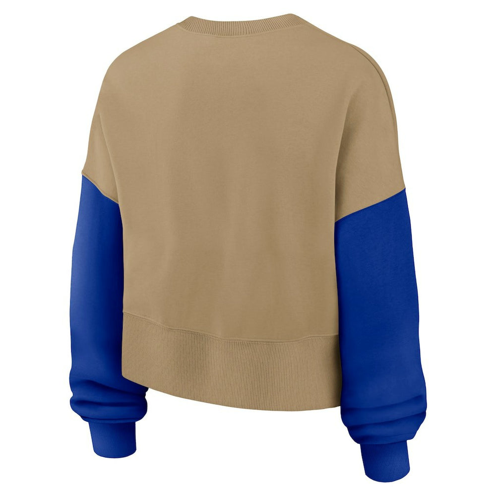 Nike Dallas Cowboys Women's Oversized Rewind Pullover Sweatshirt Tan