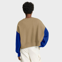 Nike Buffalo Bills Women's Oversized Rewind Pullover Sweatshirt Tan