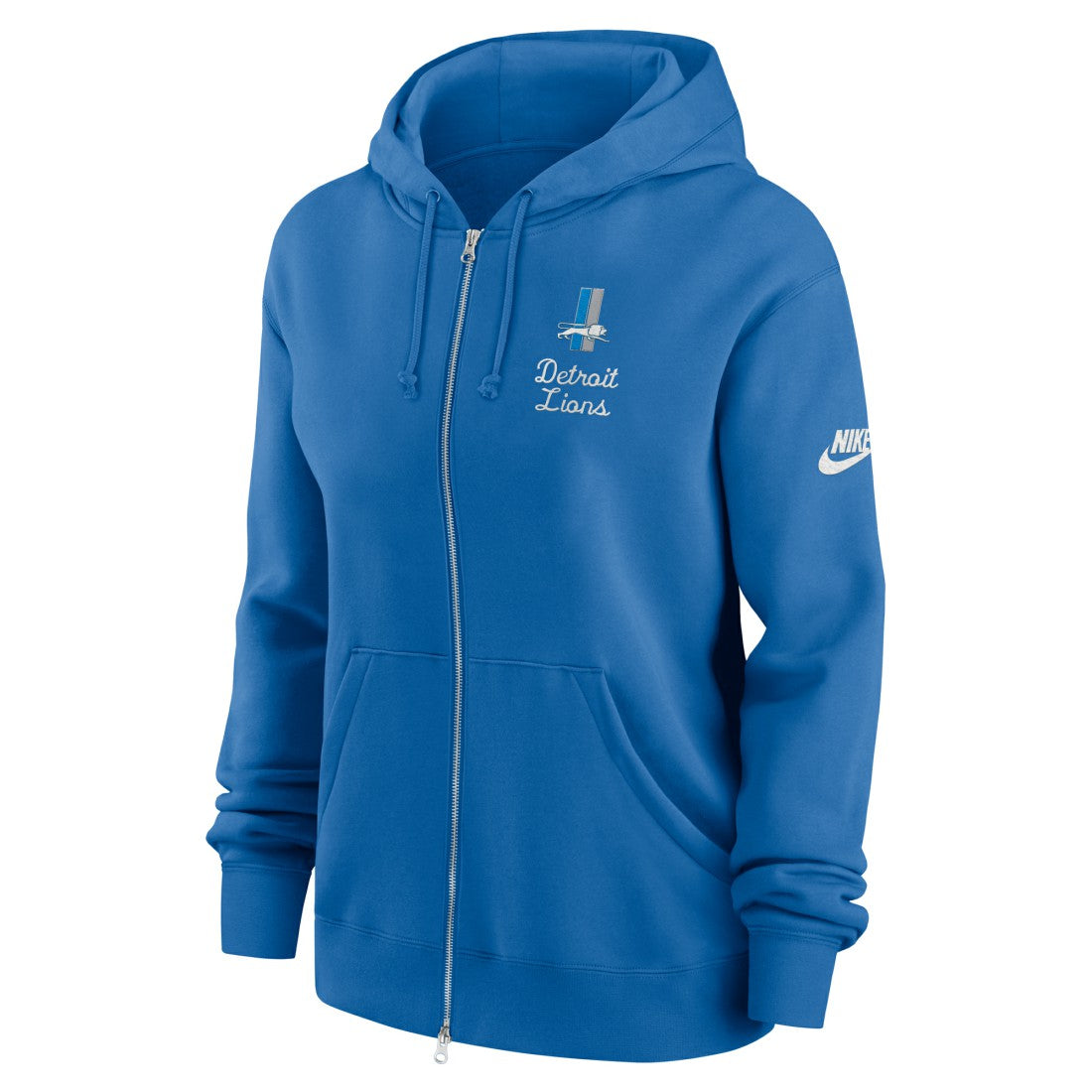 Nike Detroit Lions Women's Phoenix Rewind Full-Zip Hoodie Blue