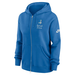 Nike Detroit Lions Women's Phoenix Rewind Full-Zip Hoodie Blue