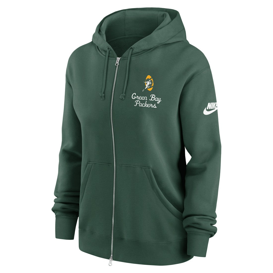 Nike Green Bay Packers Women's Phoenix Rewind Full-Zip Hoodie Green