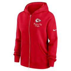 Nike Kansas City Chiefs Women's Phoenix Rewind Full-Zip Hoodie Red