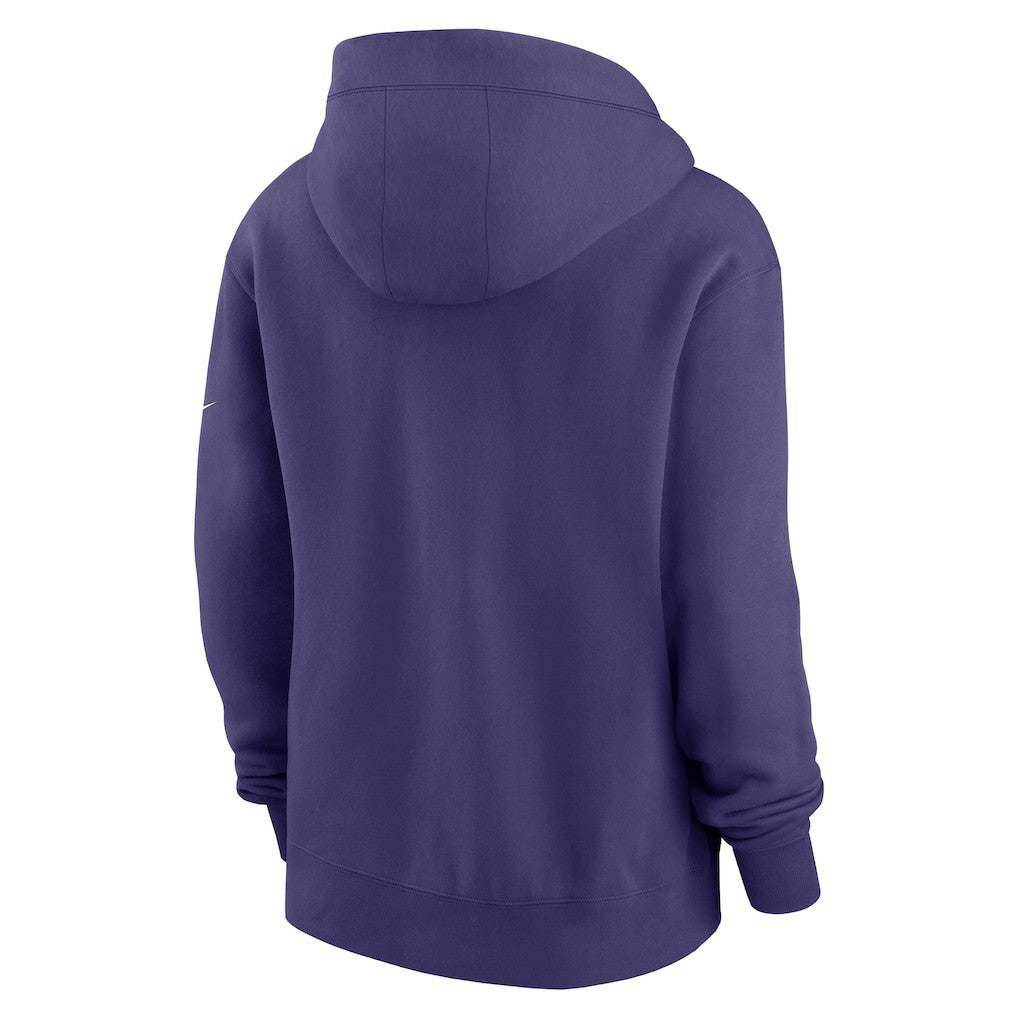 Nike Baltimore Ravens Women's Phoenix Rewind Full-Zip Hoodie Purple