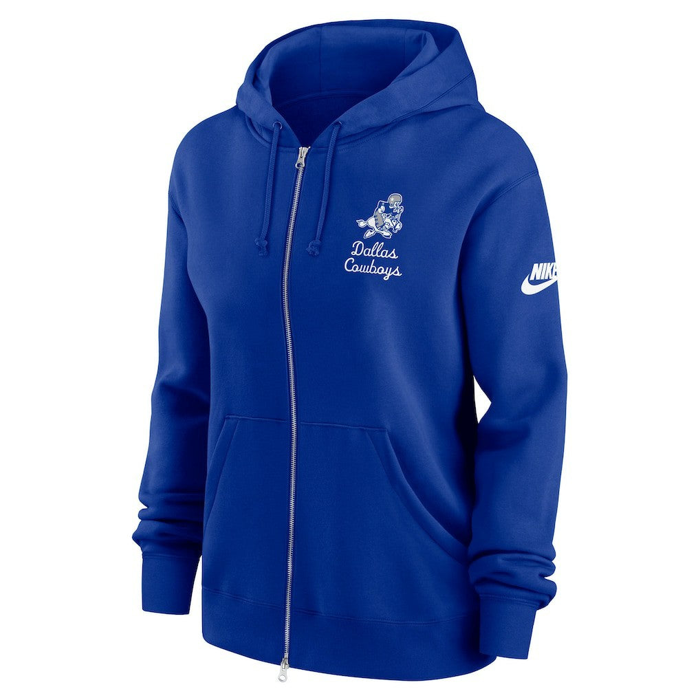 Nike Dallas Cowboys Women's Phoenix Rewind Full-Zip Hoodie Navy