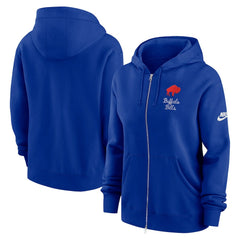 Nike Buffalo Bills Women's Phoenix Rewind Full-Zip Hoodie Royal