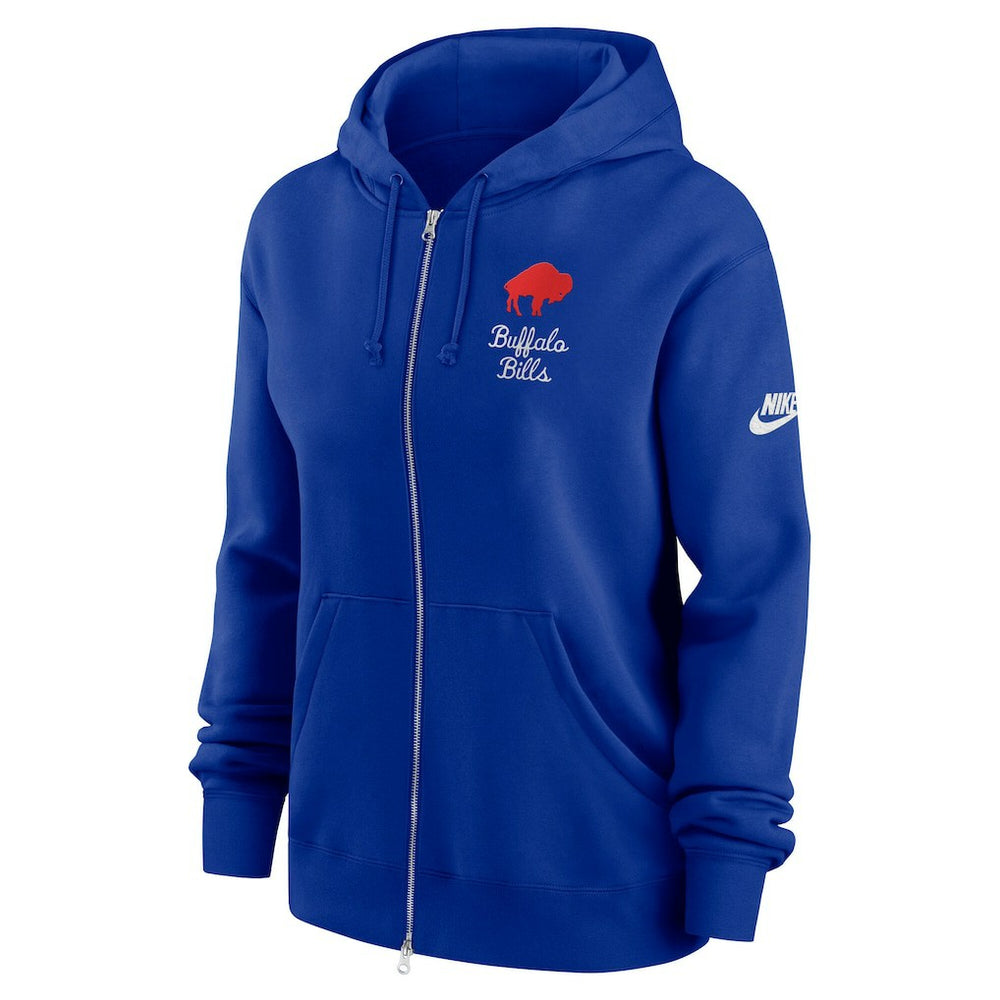 Nike Buffalo Bills Women's Phoenix Rewind Full-Zip Hoodie Royal