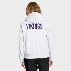 Nike Minnesota Vikings Women's Alternate Logo Sideline Standard Issue Dri-FIT Hoodie White