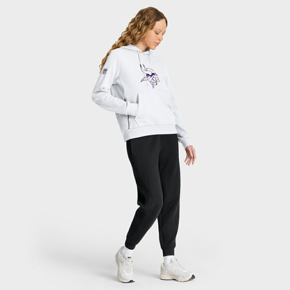 Nike Minnesota Vikings Women's Alternate Logo Sideline Standard Issue Dri-FIT Hoodie White