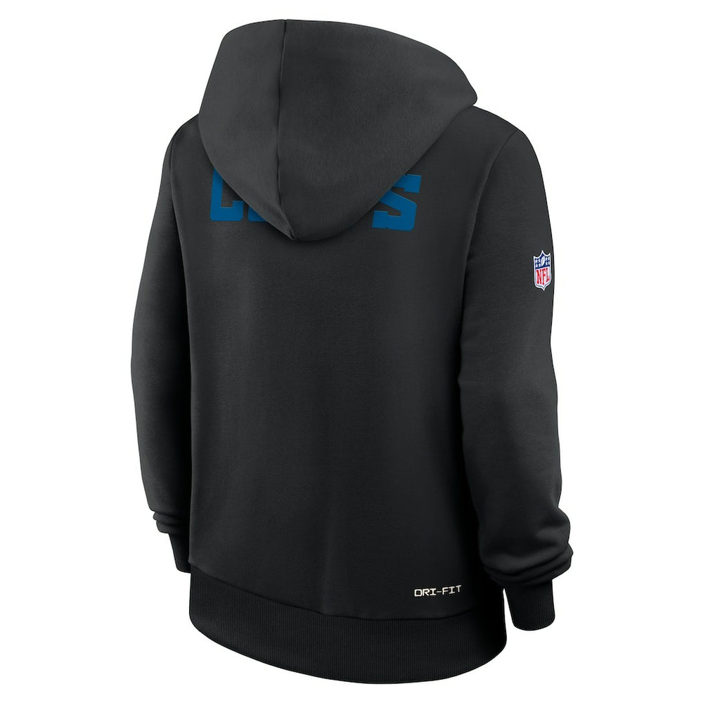 Nike Indianapolis Colts Women's Alternate Logo Sideline Standard Issue Dri-FIT Hoodie Black