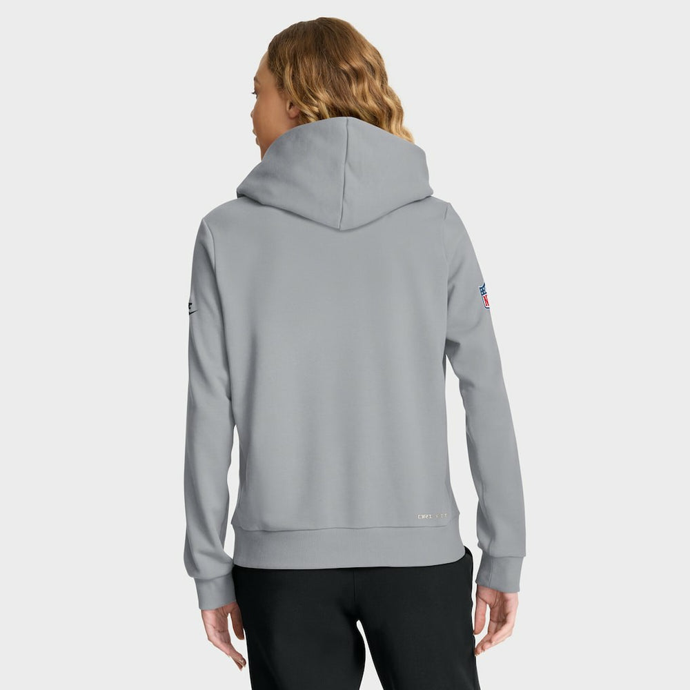 Nike Pittsburgh Steelers Women's 1933 Sideline Standard Issue Dri-FIT Hoodie Gray