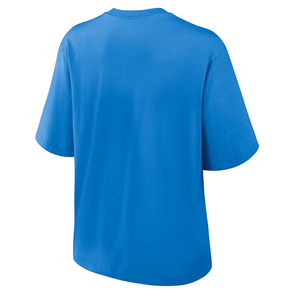 Nike Los Angeles Chargers Women's Essential Script Relaxed Boxy T-Shirt Powder Blue