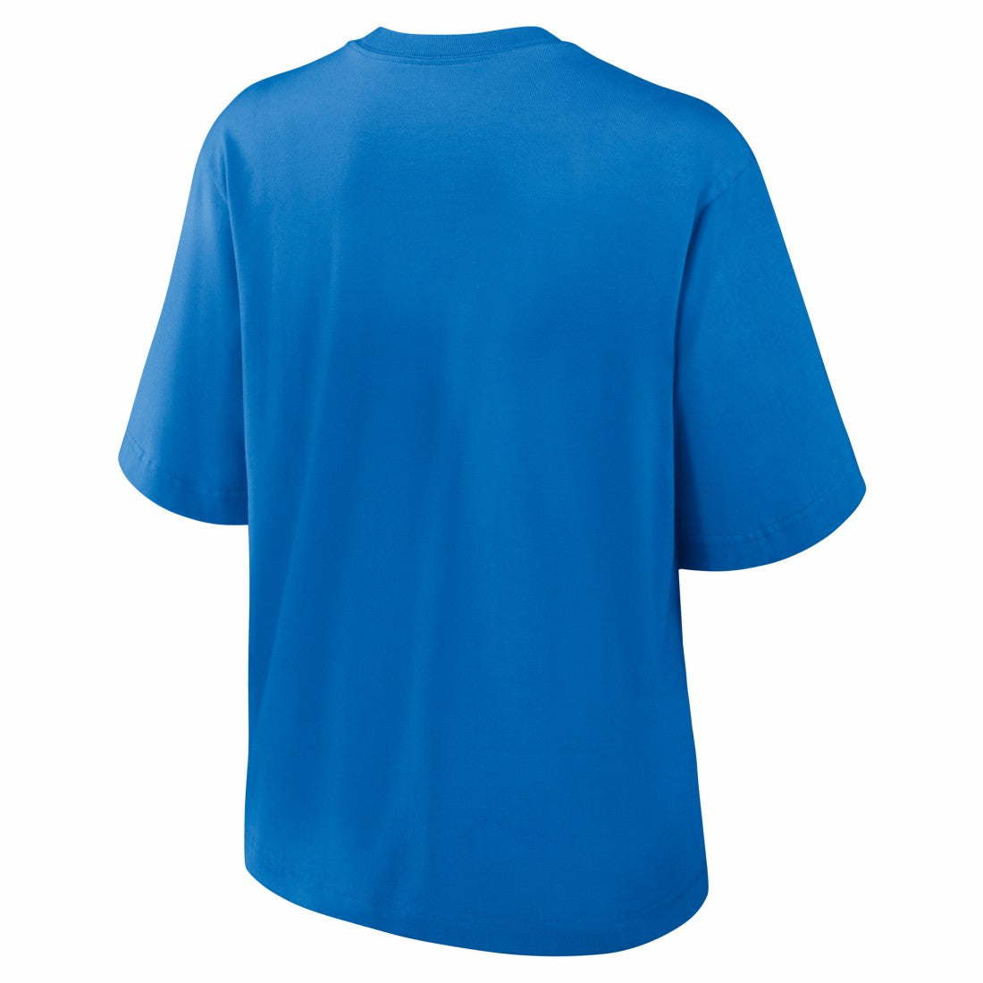 Nike Detroit Lions Women's Essential Script Relaxed Boxy T-Shirt Blue