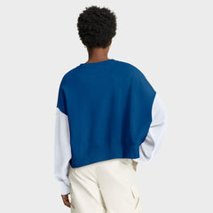 Nike Indianapolis Colts Women's Oversized Color-Block Pullover Sweatshirt Royal
