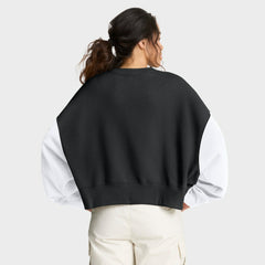 Nike New Orleans Saints Women's Oversized Color-Block Pullover Sweatshirt Black