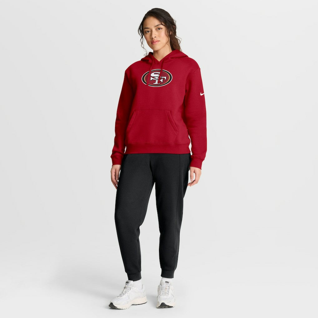 Nike San Francisco 49ers Women's Club Fleece Hoodie Scarlet
