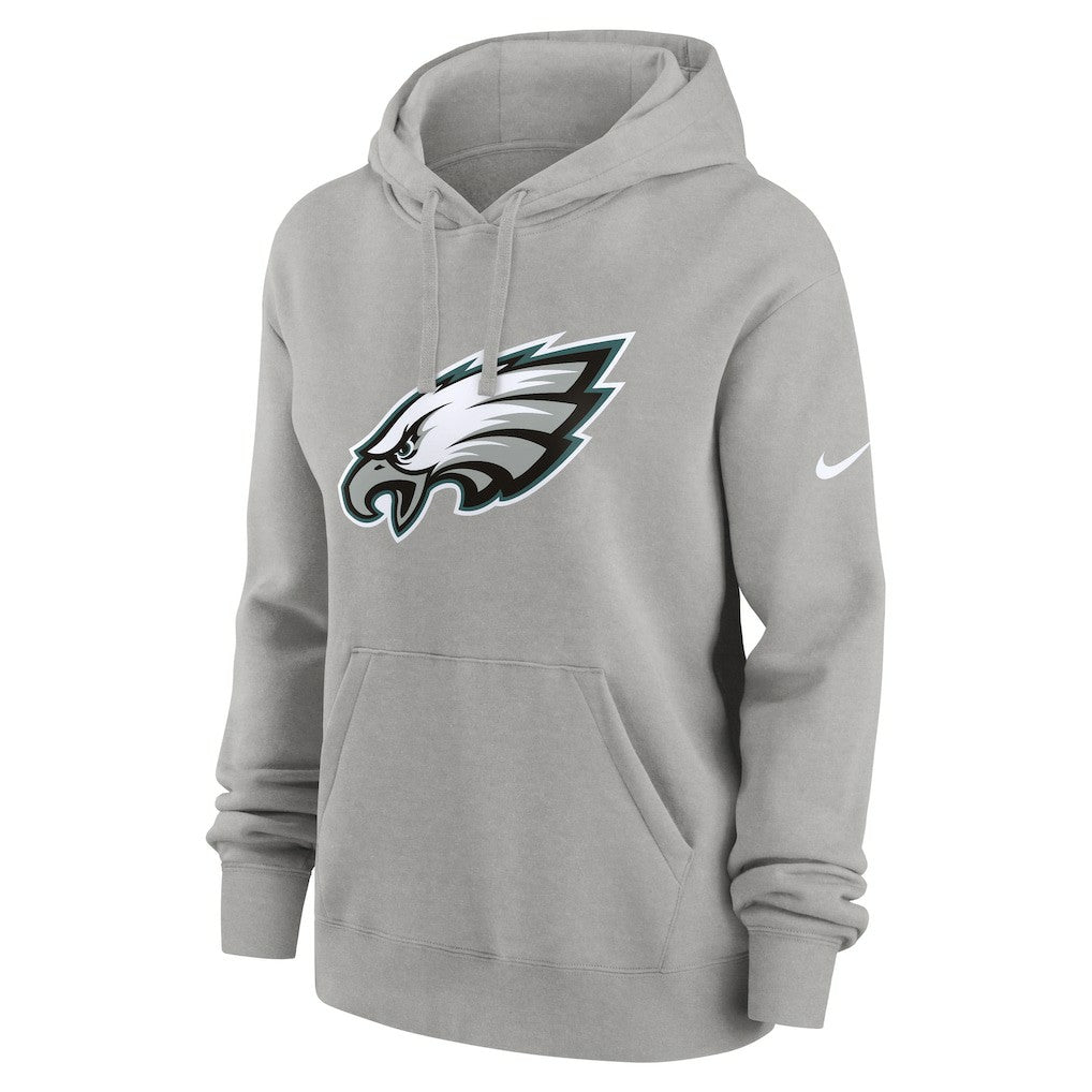 Nike Philadelphia Eagles Women's Club Fleece Hoodie Heather Gray