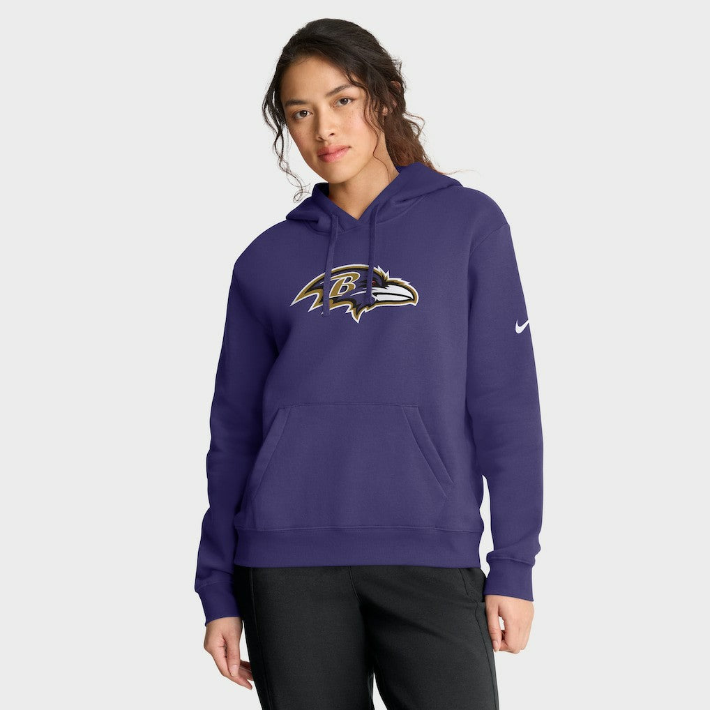 Nike Baltimore Ravens Women's Club Fleece Hoodie Purple