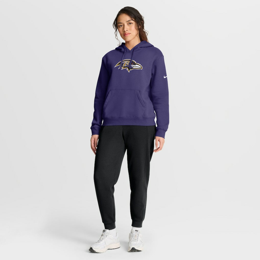 Nike Baltimore Ravens Women's Club Fleece Hoodie Purple