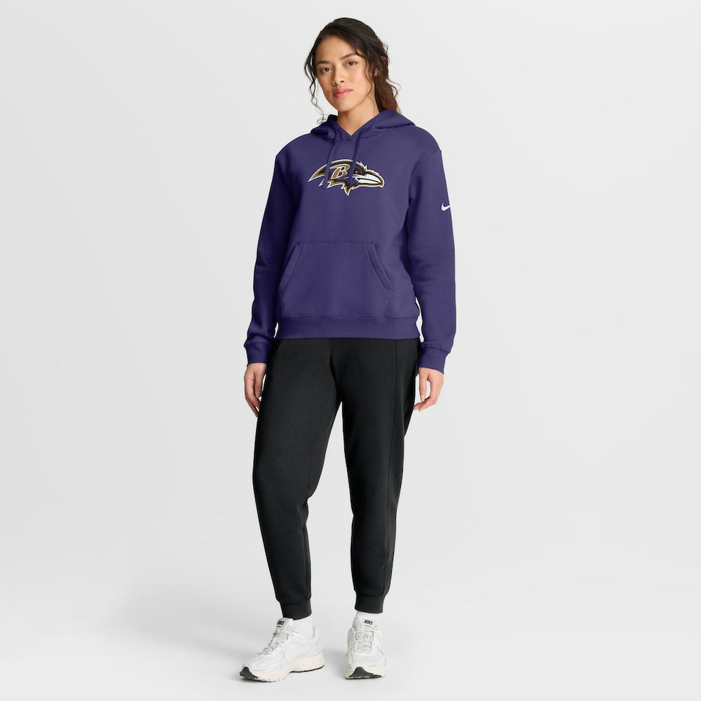 Nike Baltimore Ravens Women's Club Fleece Hoodie Purple
