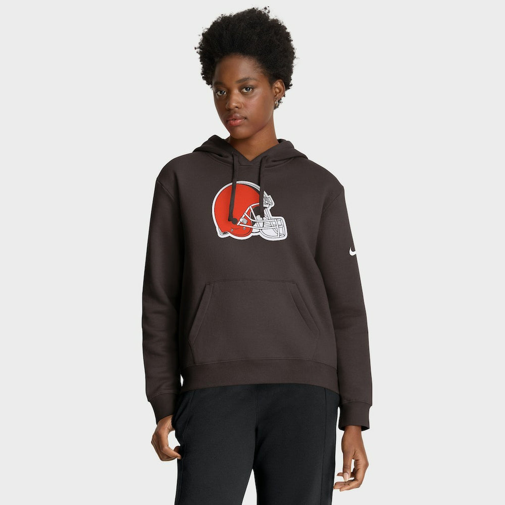 Nike Cleveland Browns Women's Club Fleece Hoodie Brown