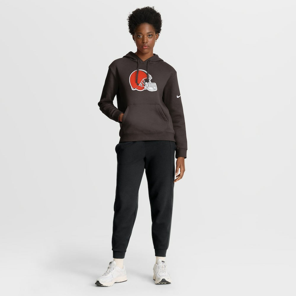 Nike Cleveland Browns Women's Club Fleece Hoodie Brown