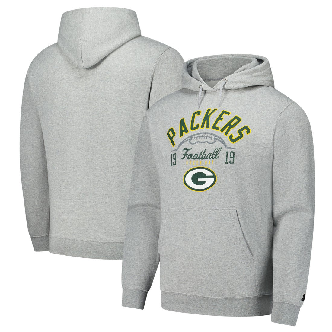 Green Bay Packers Starter Pullover Hoodie Heather Gray