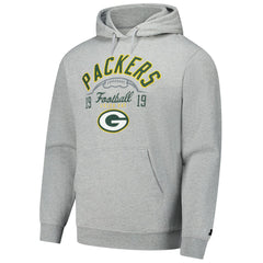 Green Bay Packers Starter Pullover Hoodie Heather Gray