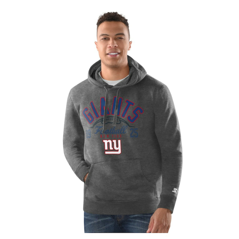 New York Giants Starter Pullover Hoodie Charcoal