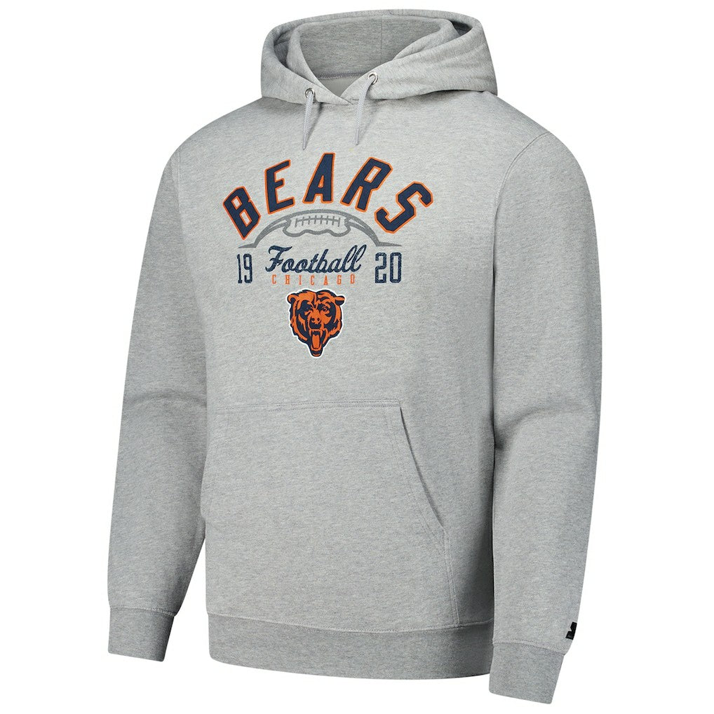 Chicago Bears Starter Pullover Hoodie Heather Gray