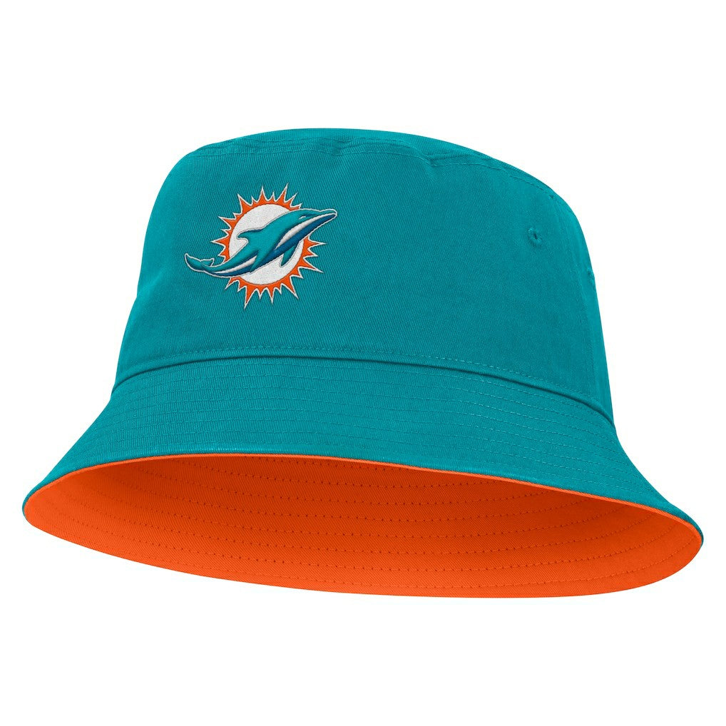 Fanatics Miami Dolphins Strong Side Bucket Hat Aqua