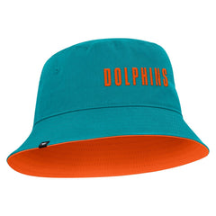 Fanatics Miami Dolphins Strong Side Bucket Hat Aqua