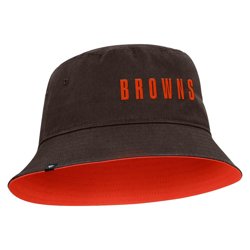 Fanatics Cleveland Browns Strong Side Bucket Hat Brown