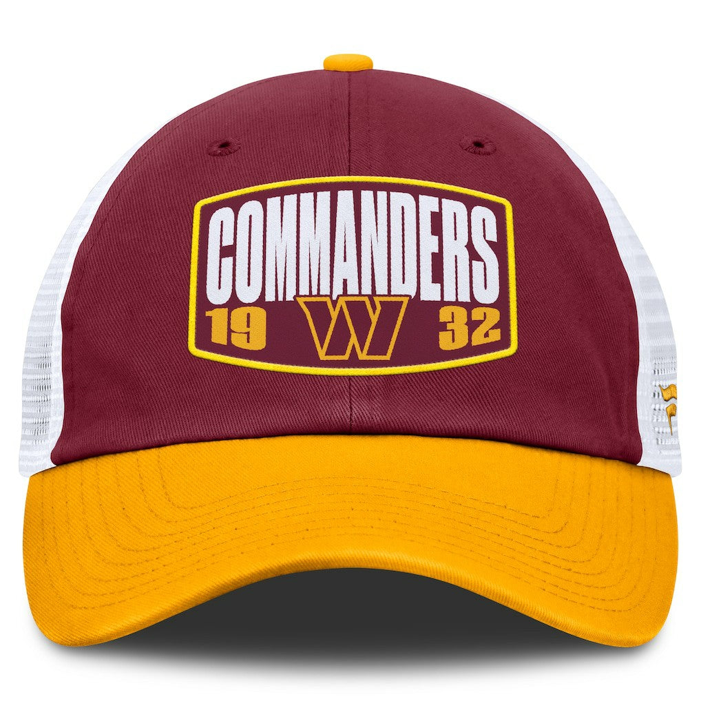 Fanatics Washington Commanders Franchise Trucker Adjustable Hat Burgundy/Gold