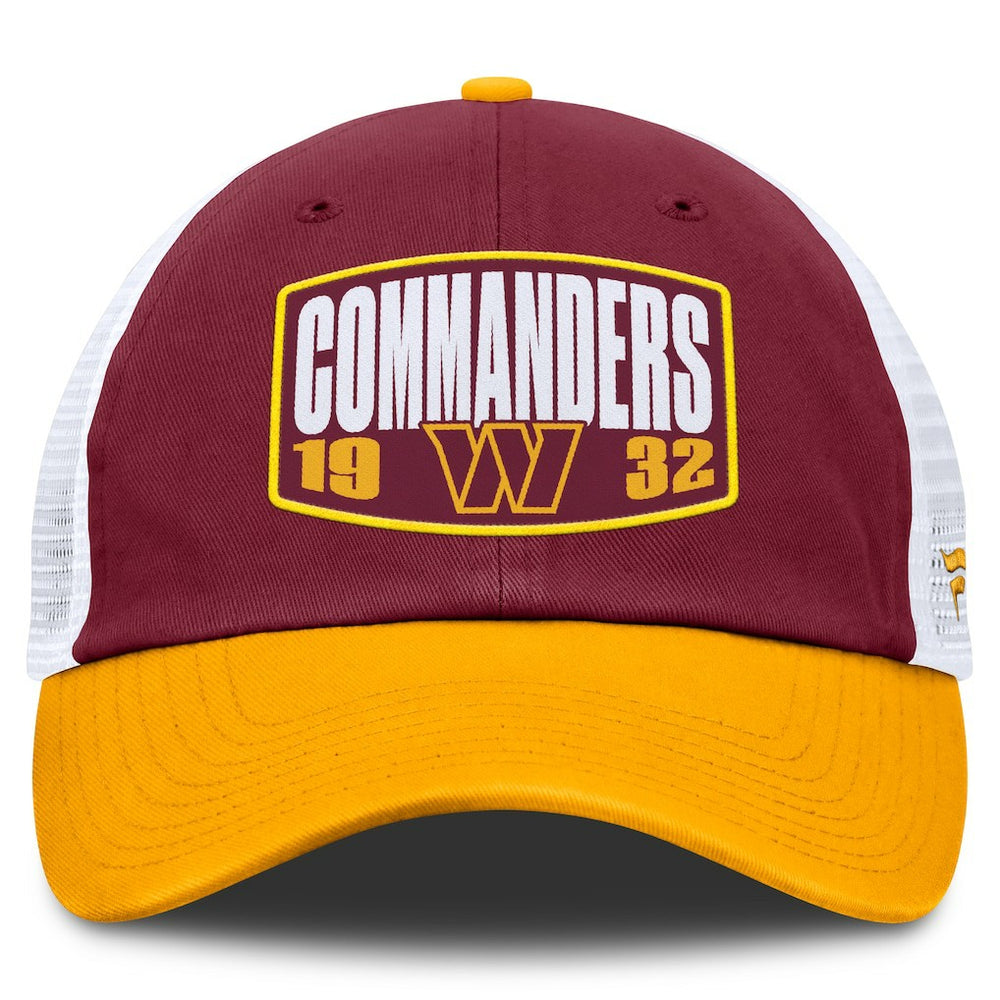 Fanatics Washington Commanders Franchise Trucker Adjustable Hat Burgundy/Gold
