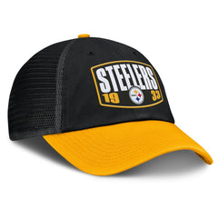 Fanatics Pittsburgh Steelers Franchise Trucker Adjustable Hat Black/Gold