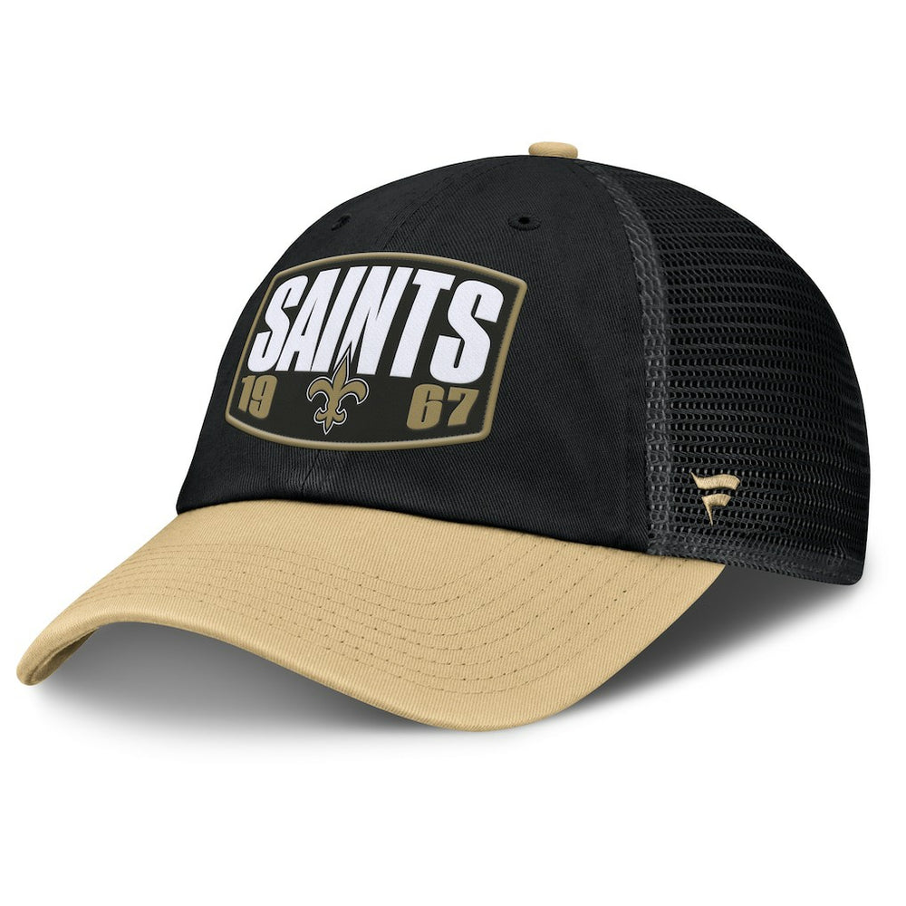 Fanatics New Orleans Saints Franchise Trucker Adjustable Hat Black/Gold