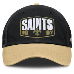Fanatics New Orleans Saints Franchise Trucker Adjustable Hat Black/Gold