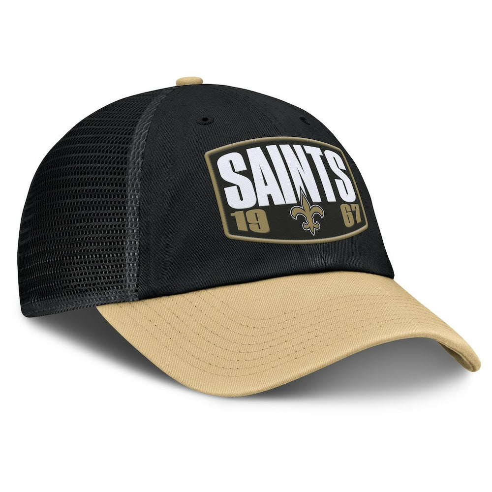 Fanatics New Orleans Saints Franchise Trucker Adjustable Hat Black/Gold