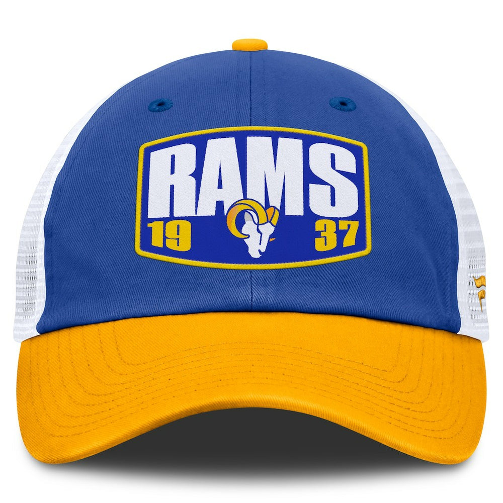 Fanatics Los Angeles Rams Franchise Trucker Adjustable Hat Royal/Gold