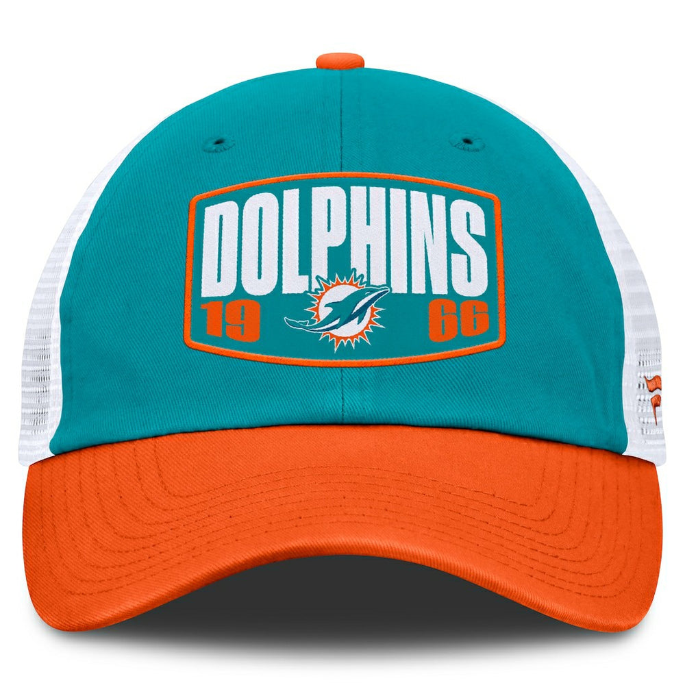 Fanatics Miami Dolphins Franchise Trucker Adjustable Hat Aqua/Orange