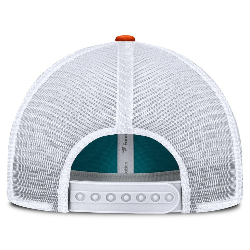 Fanatics Miami Dolphins Franchise Trucker Adjustable Hat Aqua/Orange