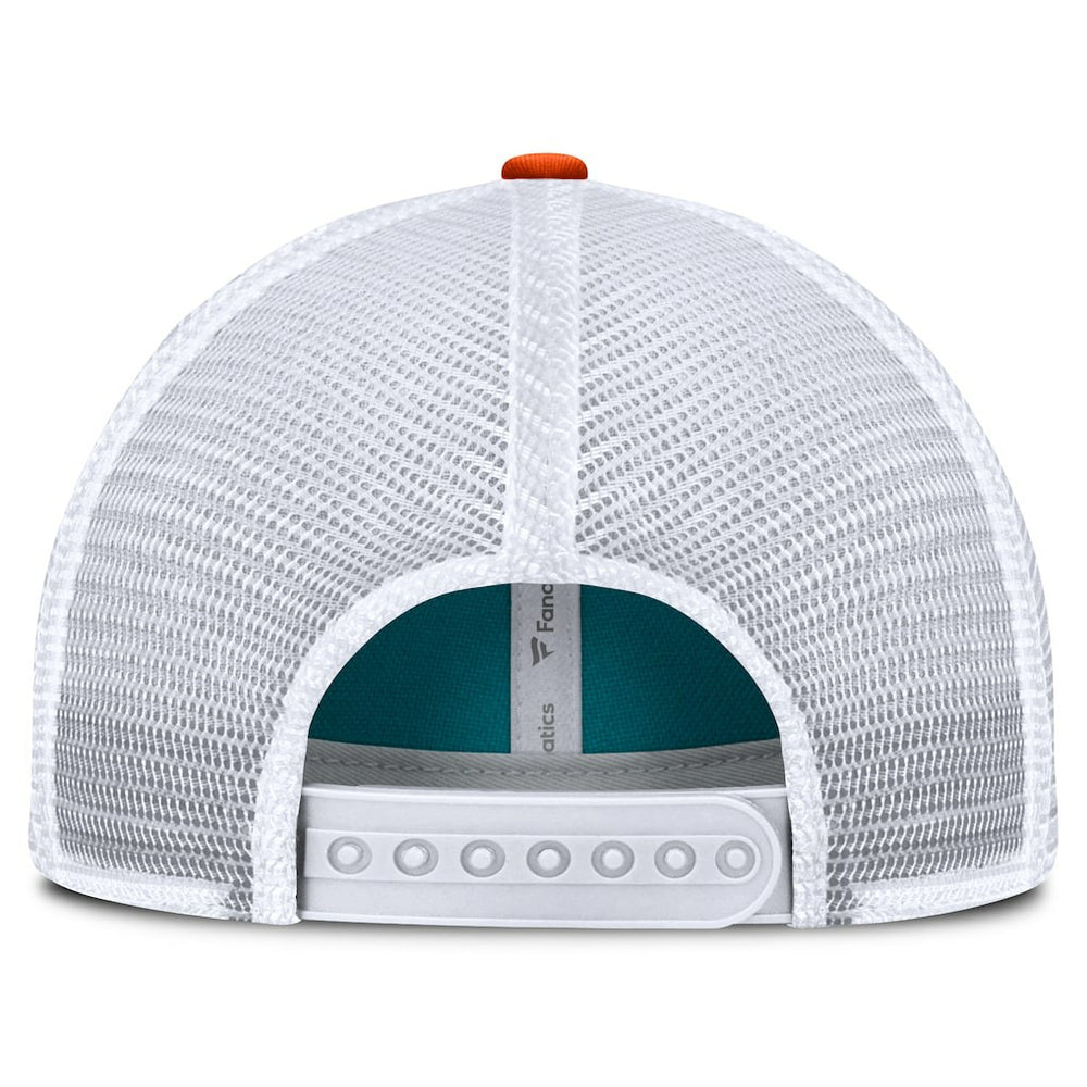Fanatics Miami Dolphins Franchise Trucker Adjustable Hat Aqua/Orange